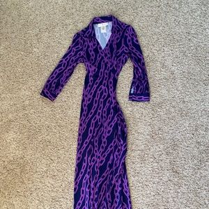 Julie Brown purple wrap maxi dress